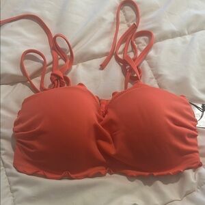 Shade & Shore Orange Bikini with Braided Straps